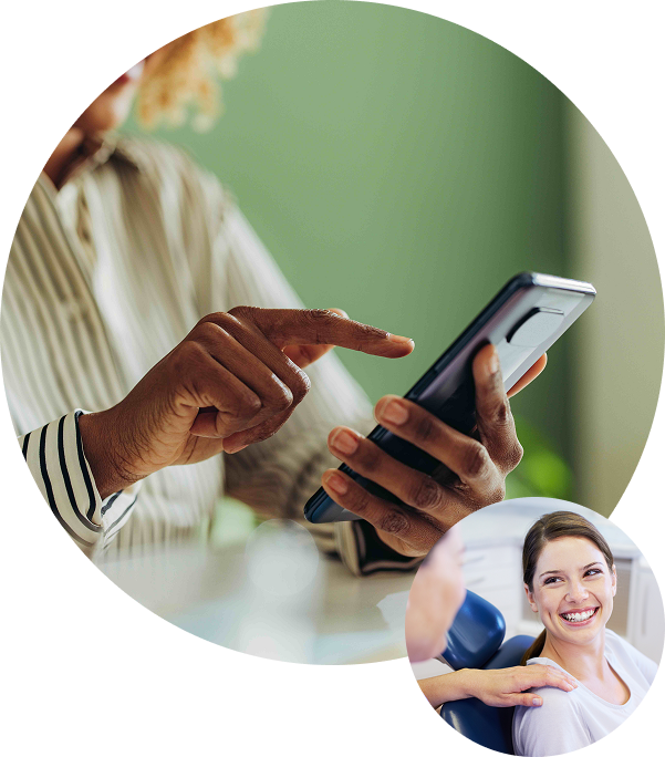 Close Up Of Woman Inserting Clear Aligner