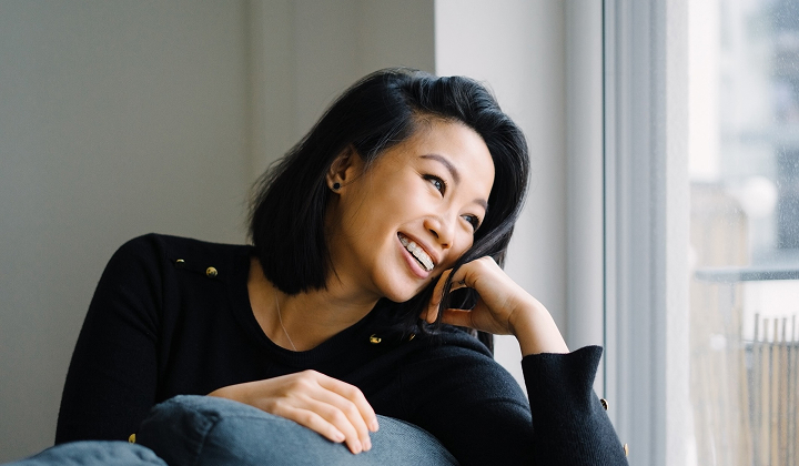 Smiling Woman Wearing Braces