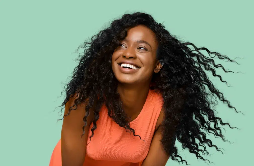 African American woman with a beautiful smile