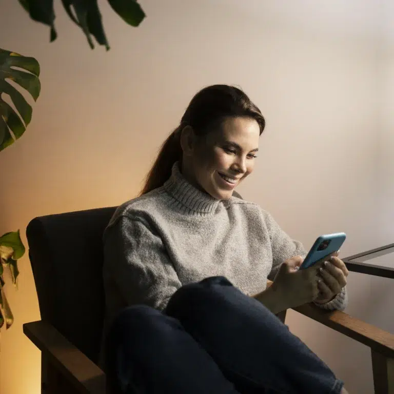 Woman Using Smartphone