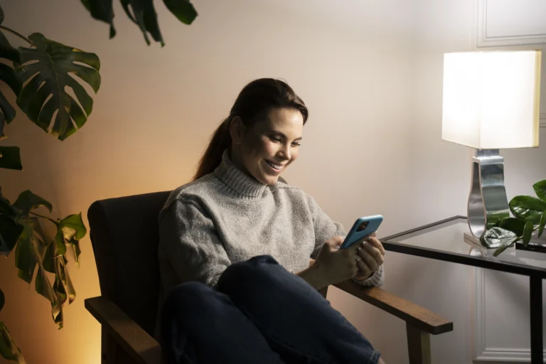 Woman Using Smartphone