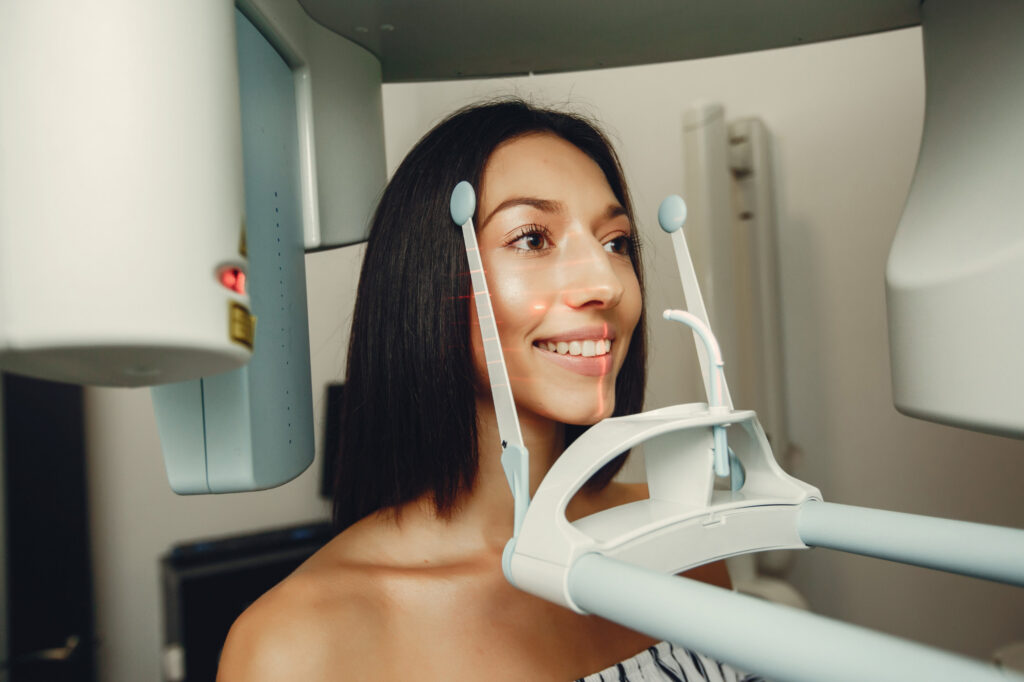 A Beautiful Woman Geting 3d Imaging