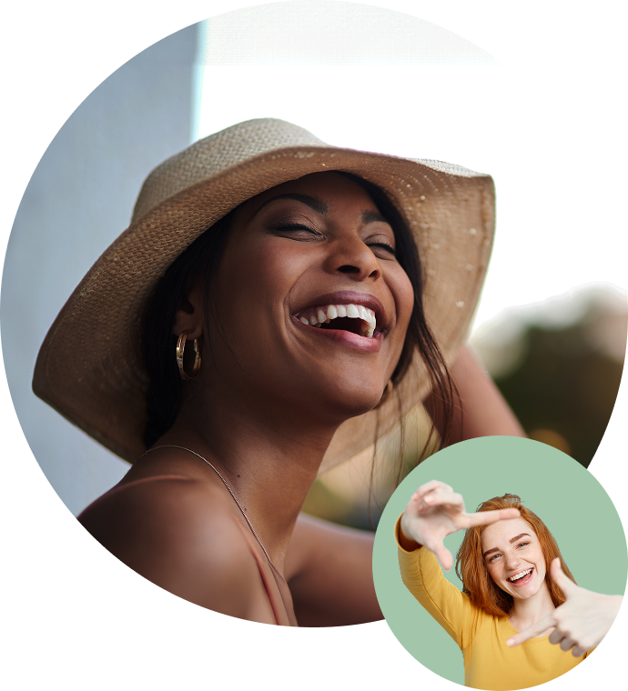 Collage Of Happy Women