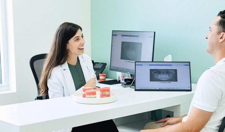 Dr Ulrich With A Braces Patient